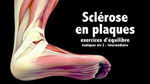 Sclérose en plaques: exercices équilibre debout statique, niv. 2 - intermédiaire
