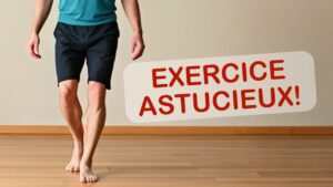 Endurance des FESSIERS et ÉQUILIBRE: un exercice astucieux!