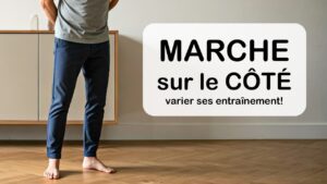 MARCHE sur le côté: stimuler l'équilibre et varier ses entraînements!